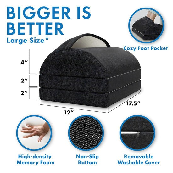 Ergonomic Foot Rest - Triple Layer Adjustable